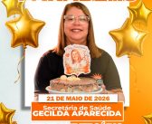 A Câmara Municipal de Senador José Porfírio, em nome do presidente, Yan Albuquerque, parabeniza a Secretária Municipal de Saúde, Gecilda Aparecida de Lima, pela passagem de seu aniversário.