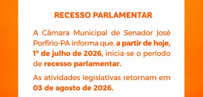Recesso Parlamentar (Julho 2026)